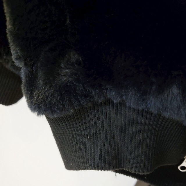 ENVYM(アンビー)のENVYM ファーコート アウター パーカー ファー  ブラック アンビー レディースのジャケット/アウター(毛皮/ファーコート)の商品写真