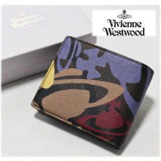 Vivienne Westwood 二つ折り財布 レザー 箱付き ブラック