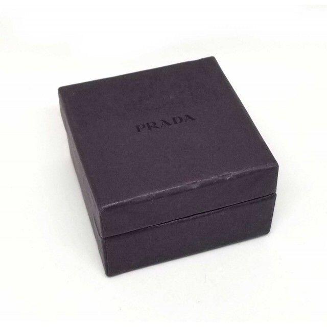 PRADA(プラダ)のプラダ カフス ロゴ シルバー カフリンクス カフスボタン メンズ メンズのファッション小物(カフリンクス)の商品写真