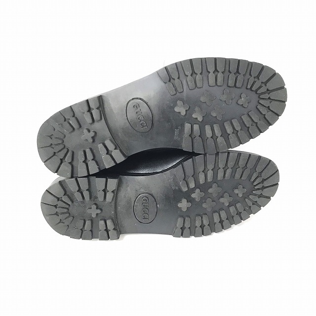 Gucci(グッチ)のグッチ ホースビット ローファー レザー 黒 ブラック 35 1/2C レディースの靴/シューズ(ローファー/革靴)の商品写真