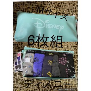 ディズニー(Disney)の最終お値下げ！ディズニー　ショーツ6枚組 Mサイズ　ポーチ付き新品(ショーツ)