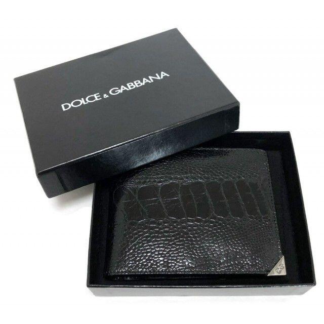 DOLCE&GABBANA(ドルチェアンドガッバーナ)の未使用 ドルチェ＆ガッバーナ 二つ折り 財布 BP0457 ブラック レザー メンズのファッション小物(長財布)の商品写真