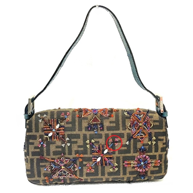 フェンディ FENDI マンマバケット 26424 FF ズッカ ビーズ刺繍 フェンディ FENDI マンマバケット 26424 FF ズッカ ビーズ刺繍
