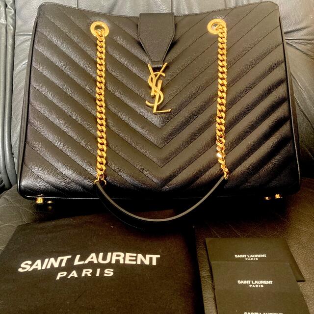 Saint Laurent - 新品同様 美品 サンローラン モノグラムサッチェル