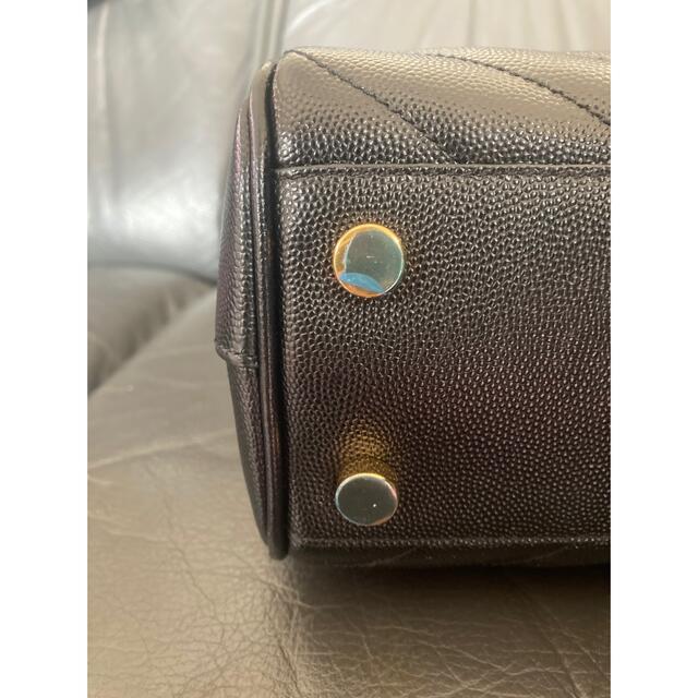 Saint Laurent(サンローラン)の新品同様　美品　サンローラン　モノグラムサッチェル　チェーン　ブラック　黒　財布 レディースのバッグ(トートバッグ)の商品写真
