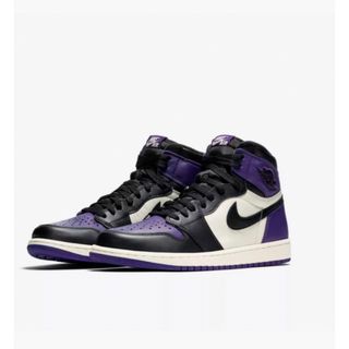 ナイキ(NIKE)のNIKE AIR JORDAN1 HI OG COURT PURPLE 28cm(スニーカー)