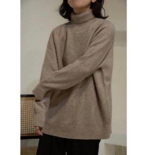 カスタネ(Kastane)のlawgy     high neck normal knit モカ(ニット/セーター)