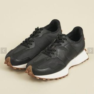 newbalance ニューバランス WS327LB レザー　ブラック　22.5