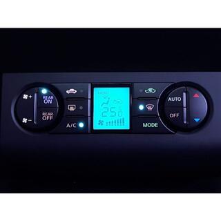 ニッサン(日産)のセレナ C25 後期 エアコンパネル 7色レインボー LED打ち替え品(車種別パーツ)