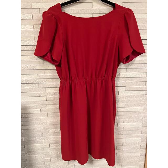 SNIDEL(スナイデル)のsnidel 赤ワンピース レディースのフォーマル/ドレス(ミディアムドレス)の商品写真
