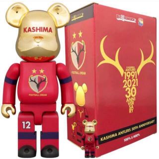 BE＠RBRICK 鹿島アントラーズ30周年記念ベアブリック100%&400% (その他)