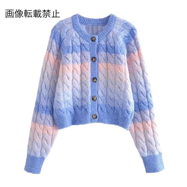ZARA - ⛄️12月新作🏂7156◇グラデーション ニットカーディガン