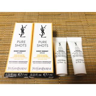 イヴサンローランボーテ(Yves Saint Laurent Beaute)のイヴ・サンローラン　ピュアショットナイトセラム　7ml×2本　(美容液)