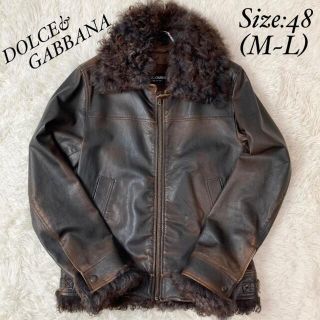 ドルチェ&ガッバーナ(DOLCE&GABBANA) レザージャケット/革ジャン