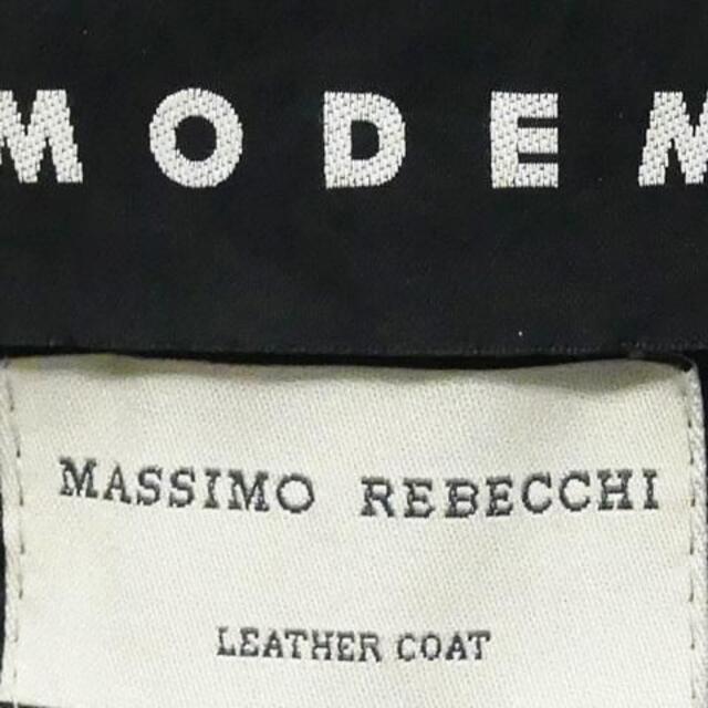 イタリア製 モデム マッシモレベッキ レザー ライダース ジャケット 黒