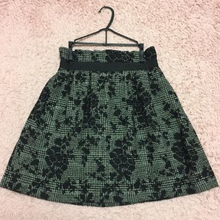 ジルバイジルスチュアート(JILL by JILLSTUART)のジルスチュアート♡花柄冬スカート(ミニスカート)