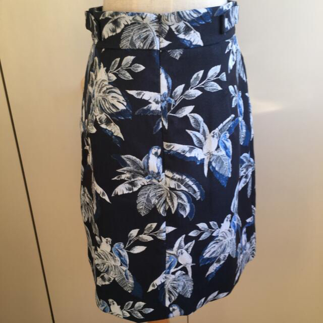 激安通販 MARELLA マレーラ ☆ ブルー系バード柄 Aラインスカート 新品