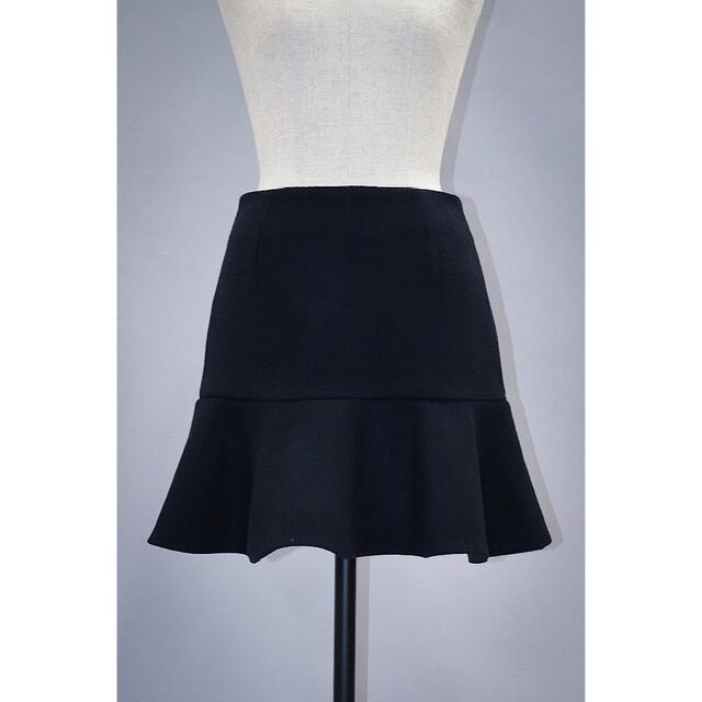 シェリエ♡ バックZIPウールミニスカート レディースのスカート(ミニスカート)の商品写真