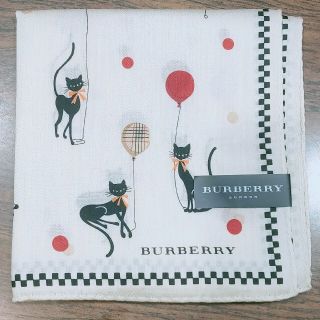 バーバリー(BURBERRY)のBURBERRY　ハンカチ　猫(ハンカチ)