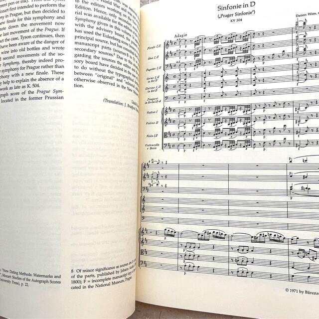 モーツァルト 交響曲38番 プラハ K.504 原典版 ベーレンライター 楽器のスコア/楽譜(クラシック)の商品写真