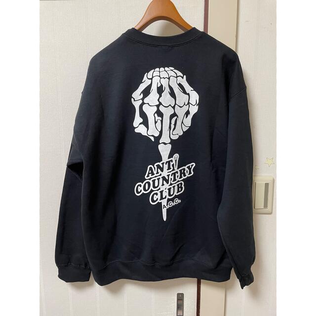 新品 ANTI COUNTRY CLUB BONE LOGO SWEAT L - スウェット