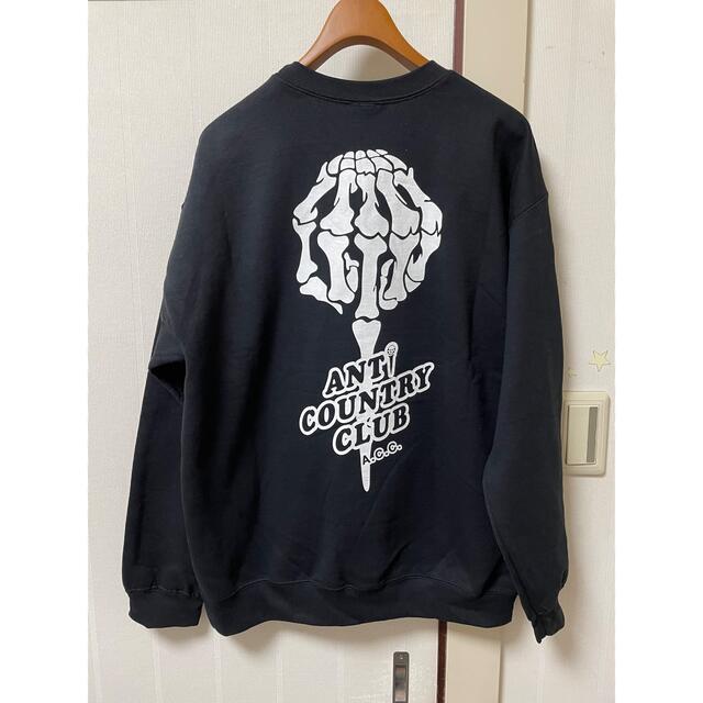 新品 ANTI COUNTRY CLUB BONE LOGO SWEAT L メンズのトップス(スウェット)の商品写真