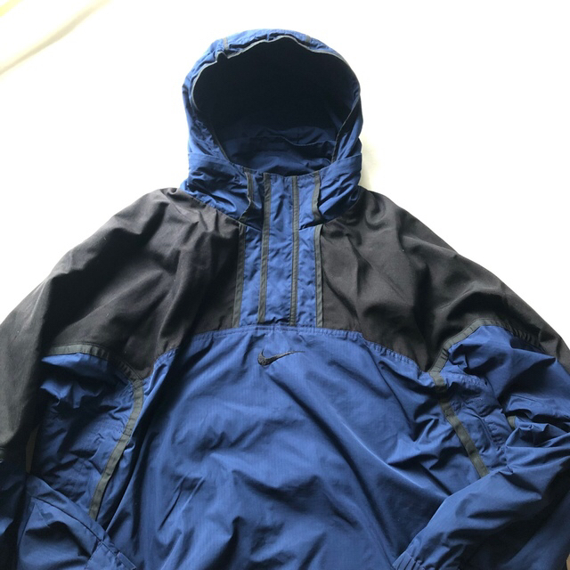 NIKE - NIKE アノラックパーカー XL ブルー プルオーバー ハーフジップ