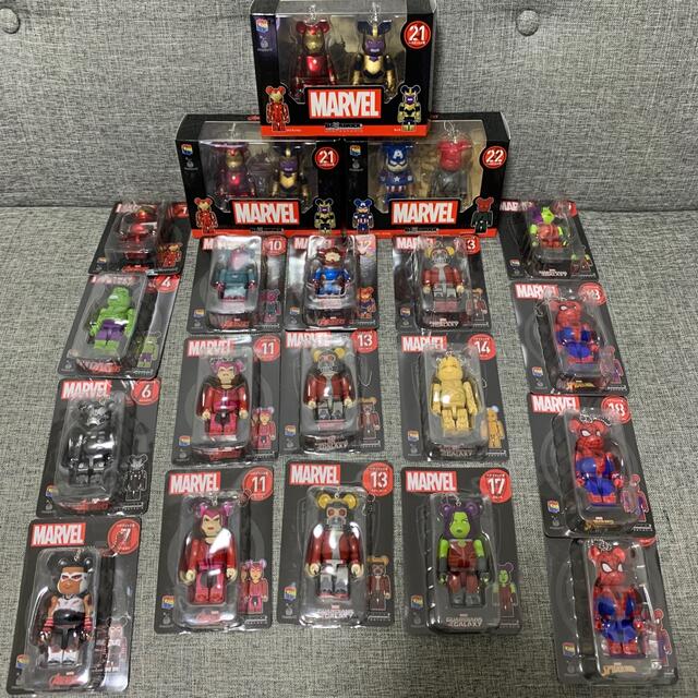 フィギュアMARVEL マーベル　ベアブリック　ハッピーくじ