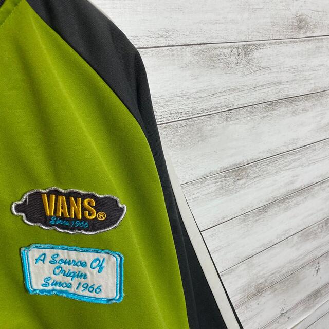 レア色　バンズ VANS ロゴ刺繍　90s トラックジャケット ジャージ　グレー