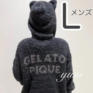 ジェラートピケ(gelato pique)のハロウィン♡クロネコパーカ♡メンズL(その他)