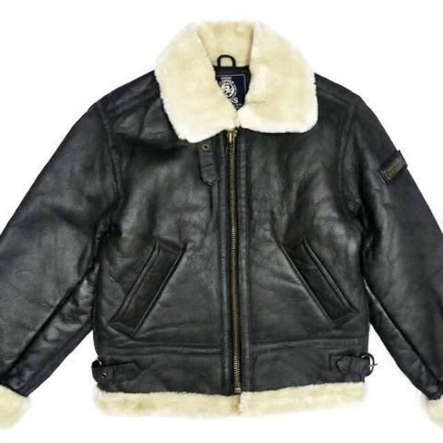 BOSS B-3 フライトジャケット メンズ S 黒 ボスジャン TY910-