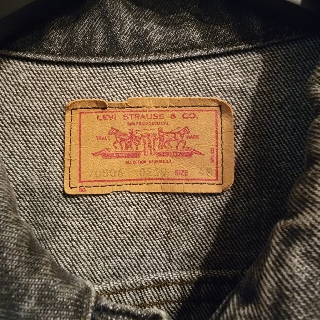 Levi's(リーバイス)のリーバイス　70506 先染めブラック メンズのジャケット/アウター(Gジャン/デニムジャケット)の商品写真