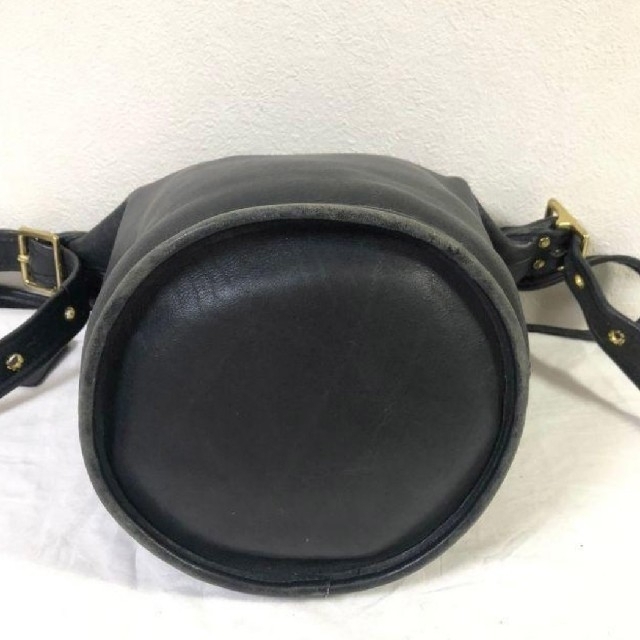 COACH - オールドコーチ バケツ型 ショルダーバッグ レザー USA製 黒