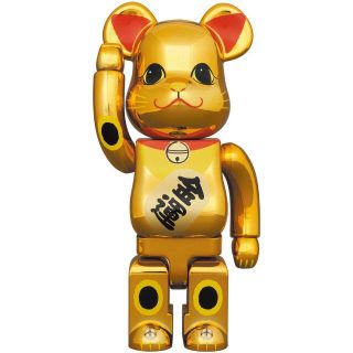 メディコムトイ(MEDICOM TOY)のBE@RBRICK 招き猫 金運 金メッキ 参 400％(その他)