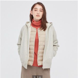 ユニクロ(UNIQLO)のUNIQLO ソフトボアスウェットパーカ(パーカー)