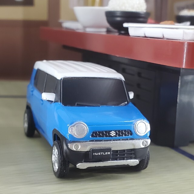 スズキ(スズキ)のハスラー ミニカー スズキ SUZUKI プルバックカー エンタメ/ホビーのおもちゃ/ぬいぐるみ(ミニカー)の商品写真