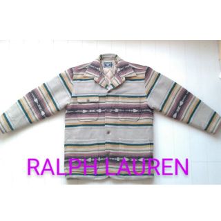 ラルフローレン(Ralph Lauren)の良柄　80s ラルフローレン　ネイティブ　ジャケット カバーオール　RRL(カバーオール)