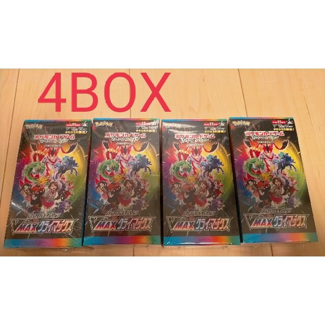ポケカ ブイマックスクライマックス4boxシュリンク付き - ポケモン ポケカ ブイマックスクライマックス4boxシュリンク付き - ポケモン