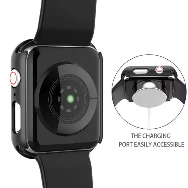 Apple Watch(アップルウォッチ)のApple Watch series7 45 全面保護 ガラス フィルム ケース メンズの時計(腕時計(デジタル))の商品写真