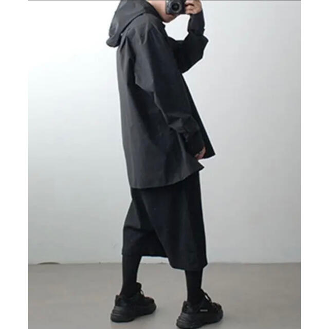 Yohji Yamamoto(ヨウジヤマモト)のMINSOBI フード シャツ パーカー オーバーサイズ ユニセックス メンズのトップス(パーカー)の商品写真