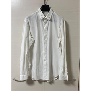 ディオールオム(DIOR HOMME)の美品 ディオールオム 17SSステープラー長袖シャツ 40 diorhomme(シャツ)