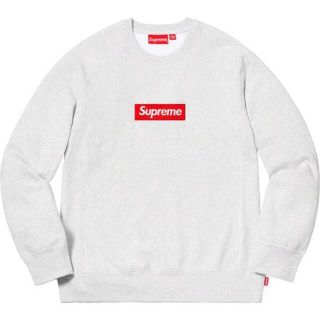 シュプリーム(Supreme)のSupreme 18FW Box Logo Crewneck Ash Grey(スウェット)