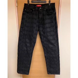 シュプリーム(Supreme)の21SS Supreme Frayed Logos Regular Jean (デニム/ジーンズ)