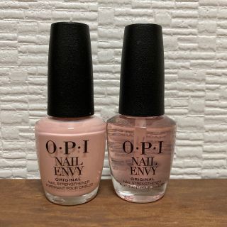 専用☆OPI ENVY2本セットクリアピンク&バブルバス(ネイルトップコート/ベースコート)