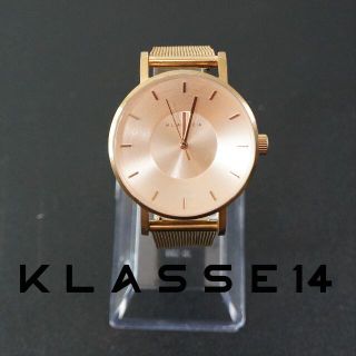 【稼働品】KLASSE14　Vorale ローズゴールド　電池交換済(腕時計)