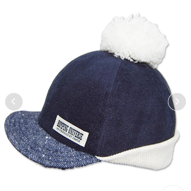リブ付ベビーCAP 帽子 ROMPING UNIVERSE キッズ/ベビー/マタニティのこども用ファッション小物(帽子)の商品写真