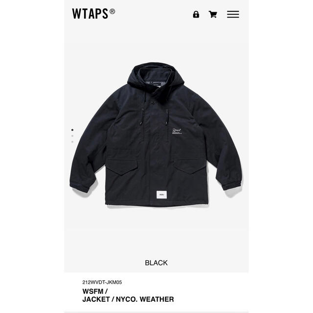 21AW WTAPS WSFM JACKET NYCO WEATHER