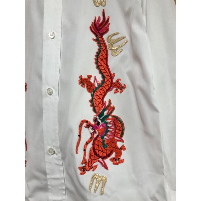 グッチ GUCCI 17SS Duke 刺繍シャツ ドラゴン フローラル 長袖 【人気ショップが最安値挑戦!】 ☆新品☆ GUCCI フローラル ドラゴン 刺繍シャツ Duke 17SS シャツ