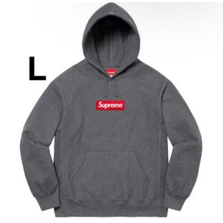 シュプリーム(Supreme)のSupreme Box Logo Hooded Charcoal Lサイズ(パーカー)