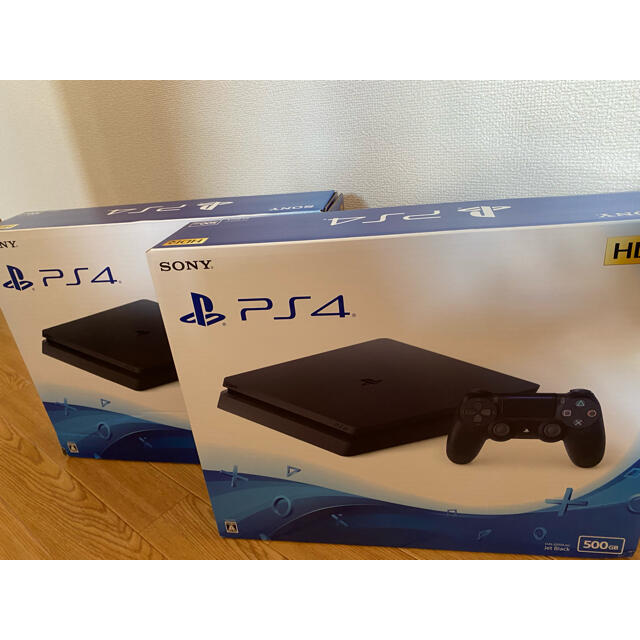 ギフト】 PlayStation4 2セット 新品未使用 ジェットブラック 500GB